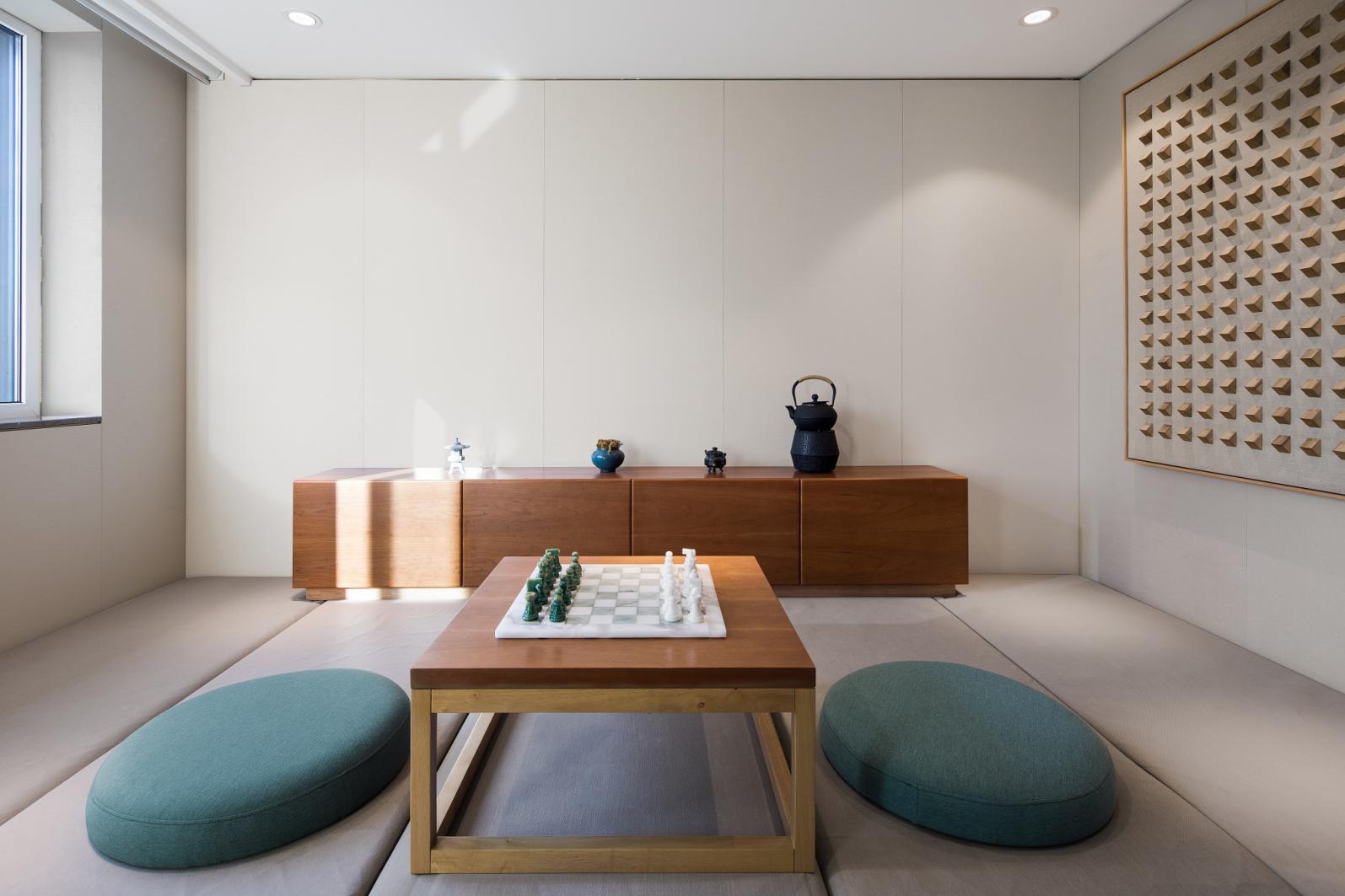 新中式风格家装设计室内装修效果图-休闲室