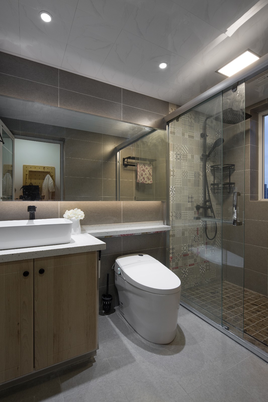 北欧简约风格家装设计室内装修效果图-卫生间